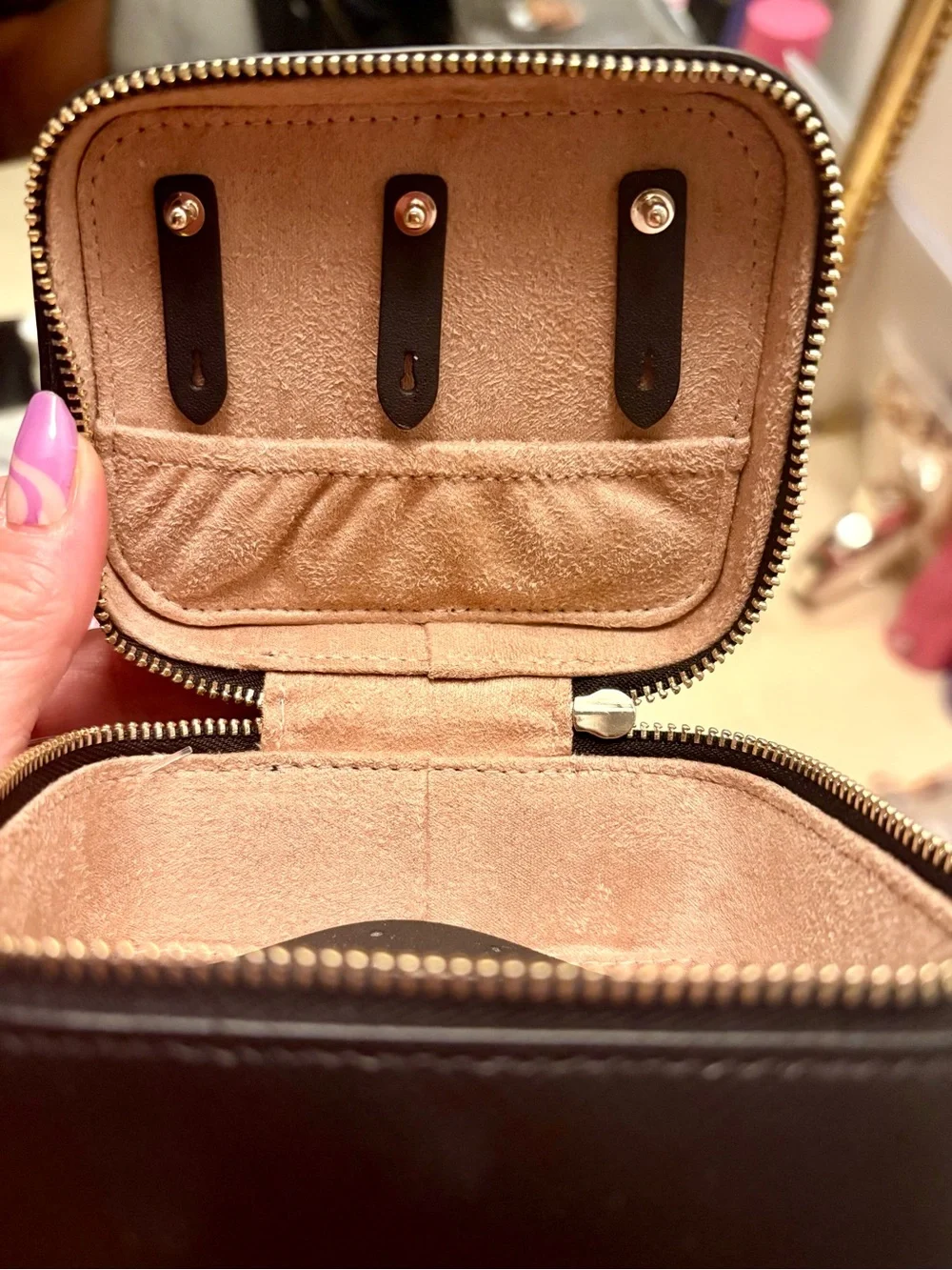 Kate Spade New York Staci Travel Jewelry Box in Black NWT!